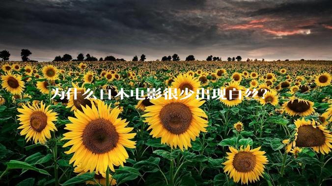 为什么日本电影很少出现白丝？