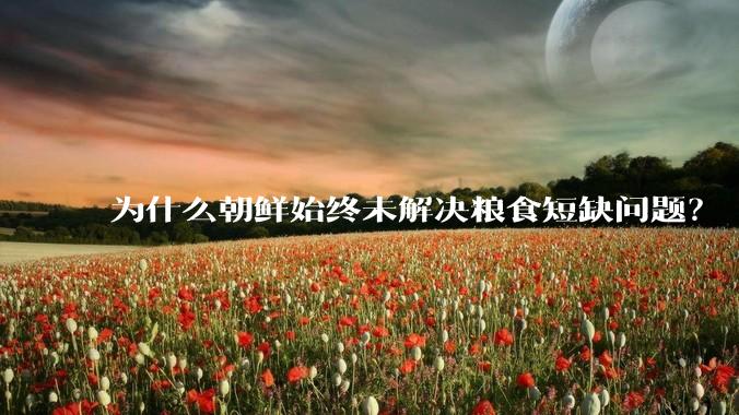 为什么朝鲜始终未解决粮食短缺问题？